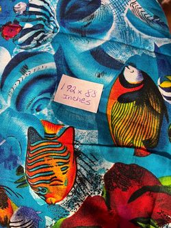 Colorful fish cotton Fabric 192x88 Inches