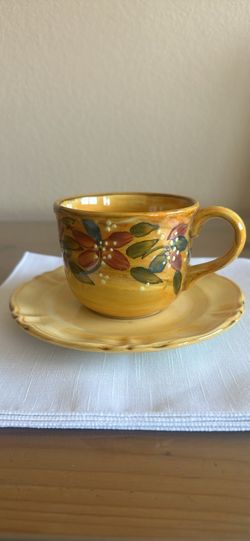 Provencal Teacup and Saucer