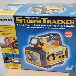 New Vector ToughBrite Strom Tracker TV/Lantern/AM/FM/Weather Alert Radio VEC185

