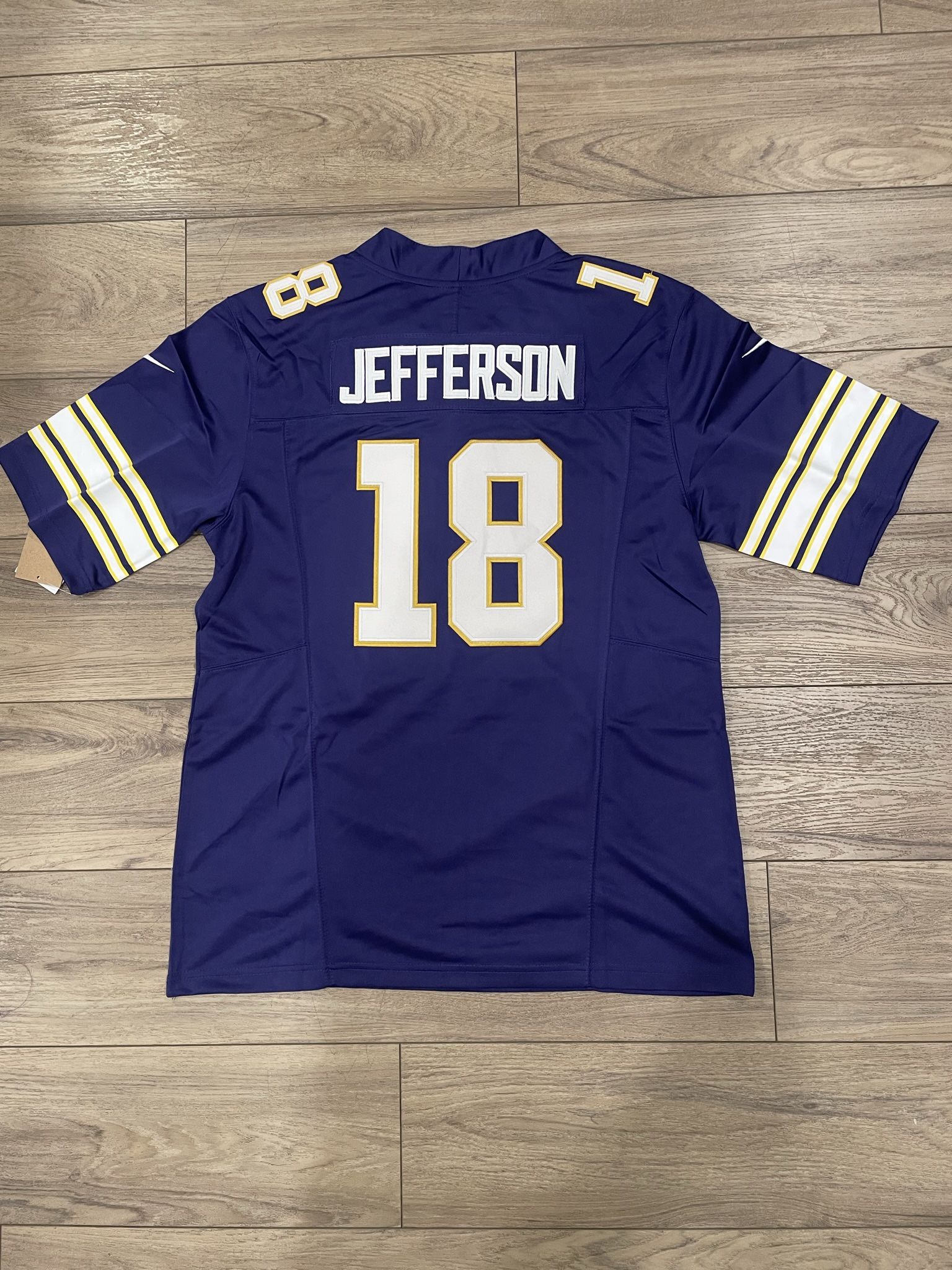 Minnesota Vikings 18# Justin Jefferson Purple Stitched Jersey
