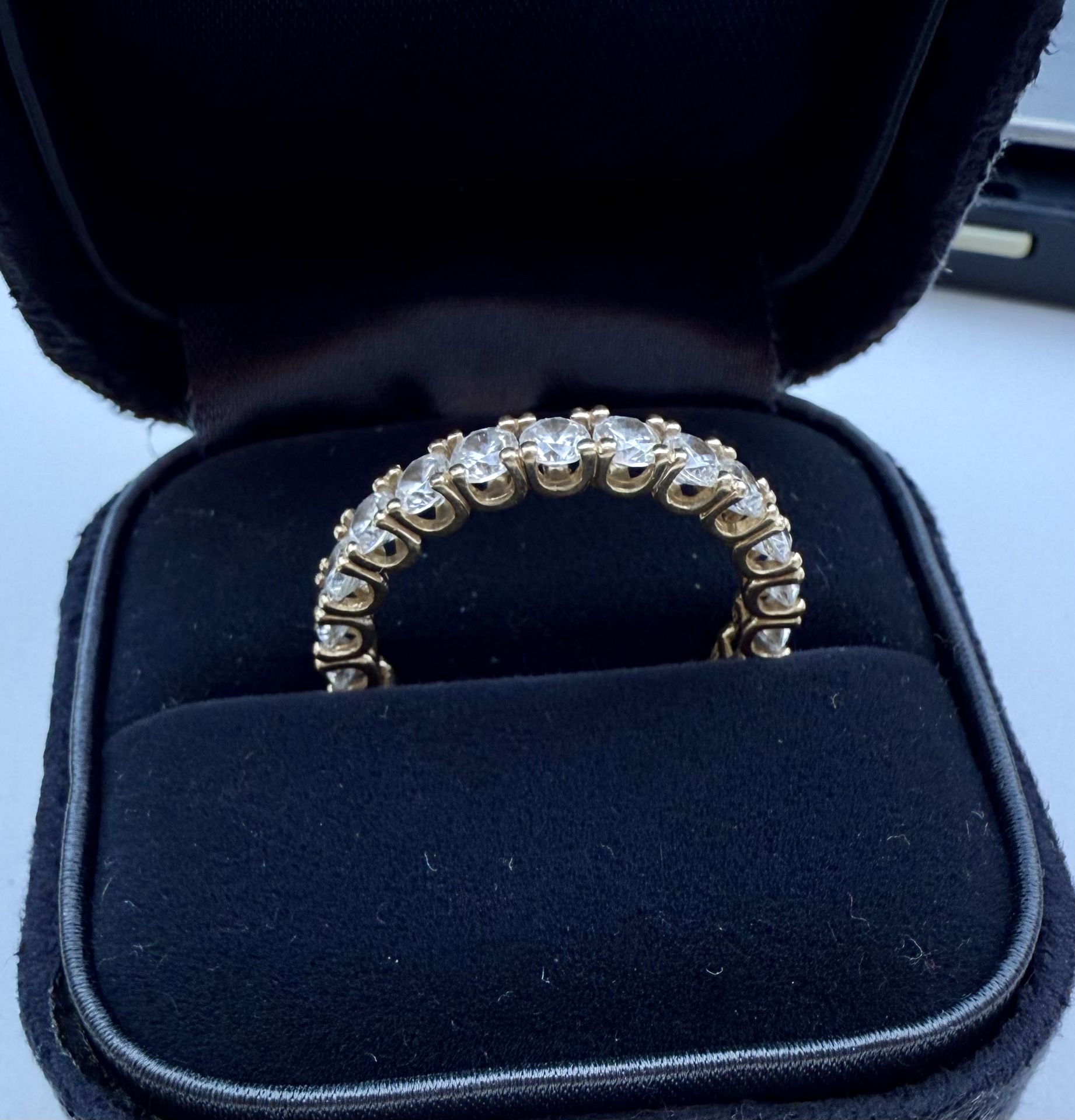 Eternity Band 14 K Gold Ring