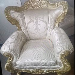 Italian Baroque Throne Chair
