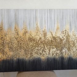 2-piece wall art set.
Good condition.
Neutral colors with gold accents.
$40 for both.