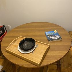 Vintage Rockport Maple Wood Kitchen Table W/ 2 Chairs