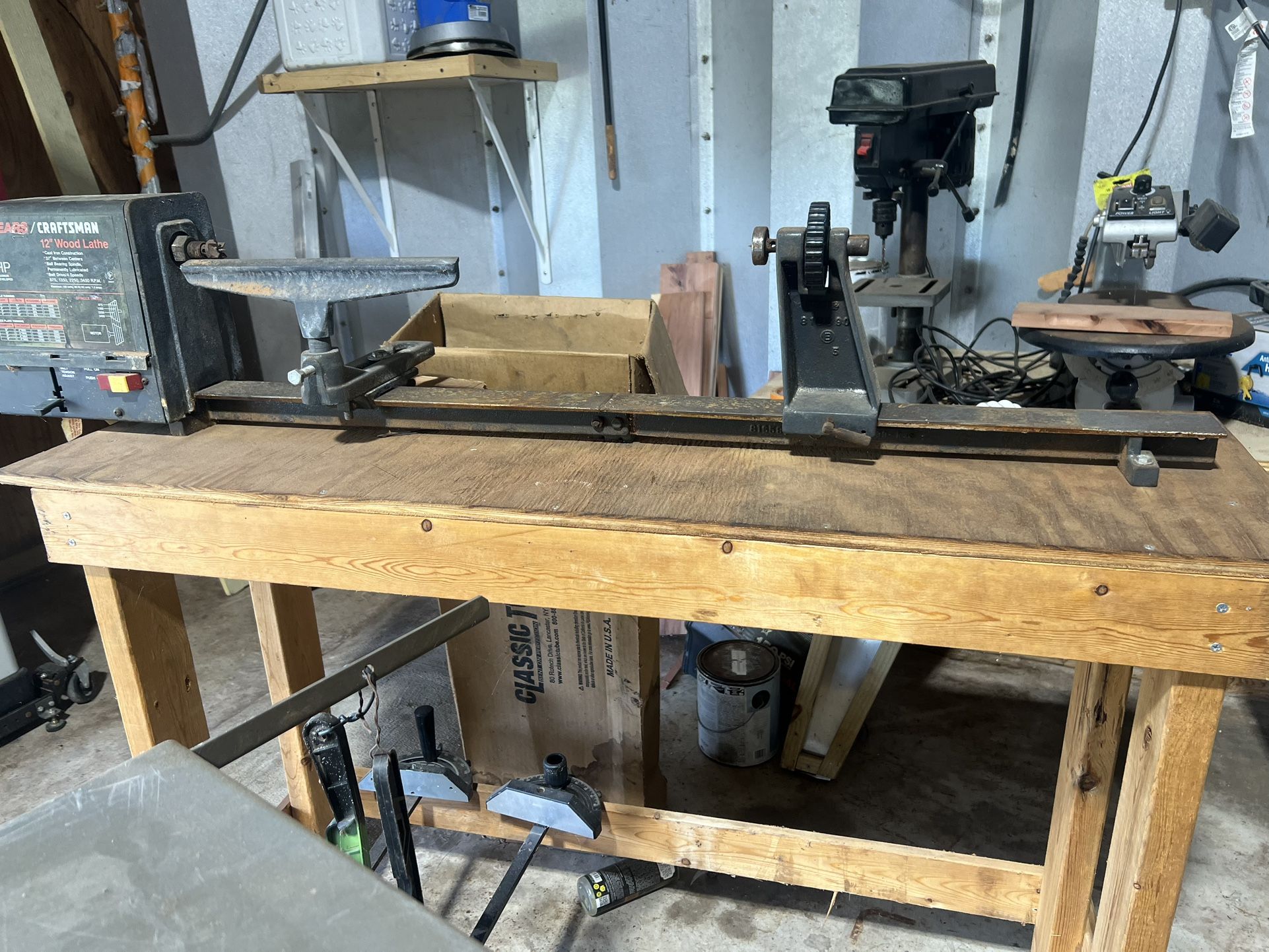Craftsman 12 wood lathe