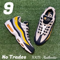 Size 9 Air Max 95 “Michigan” 🐆