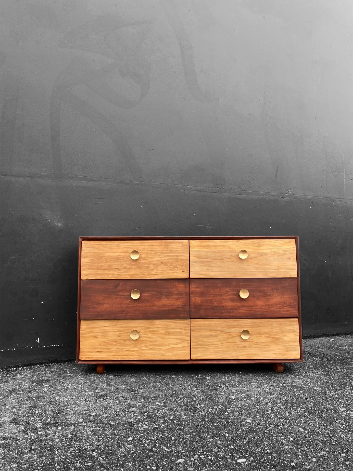 Unique Solid Wood MCM Dresser With A Reimagined Twist