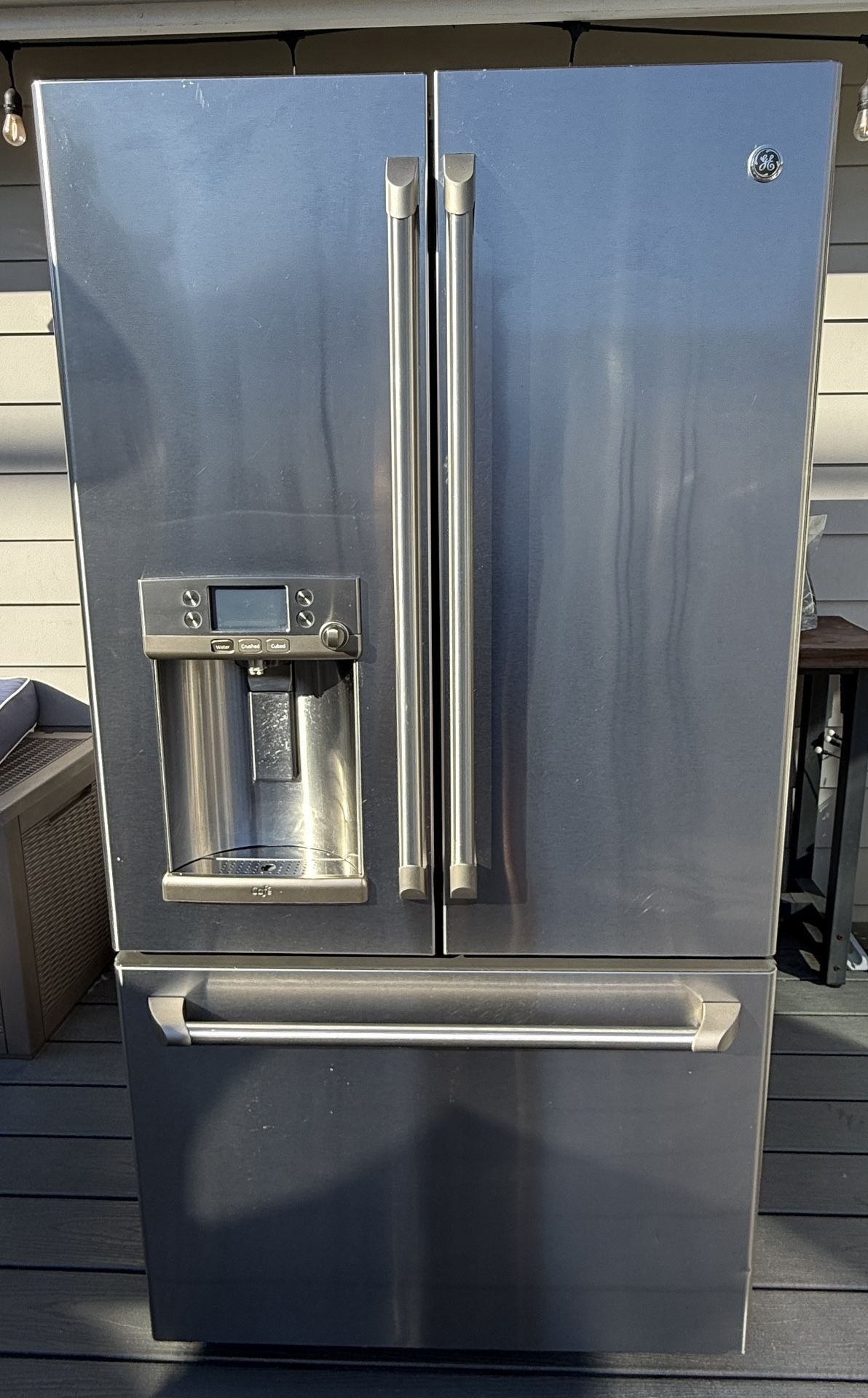 GE Café Series Stainless Refrigerator w/ Hot Water & Ice – Gorgeous & Clean