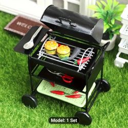 Dollhouse Miniature Barbecue Grill 
