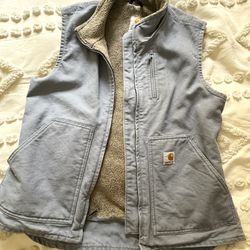 Carhartt Women's Washed Duck Sherpa Lined Mock Neck Vest