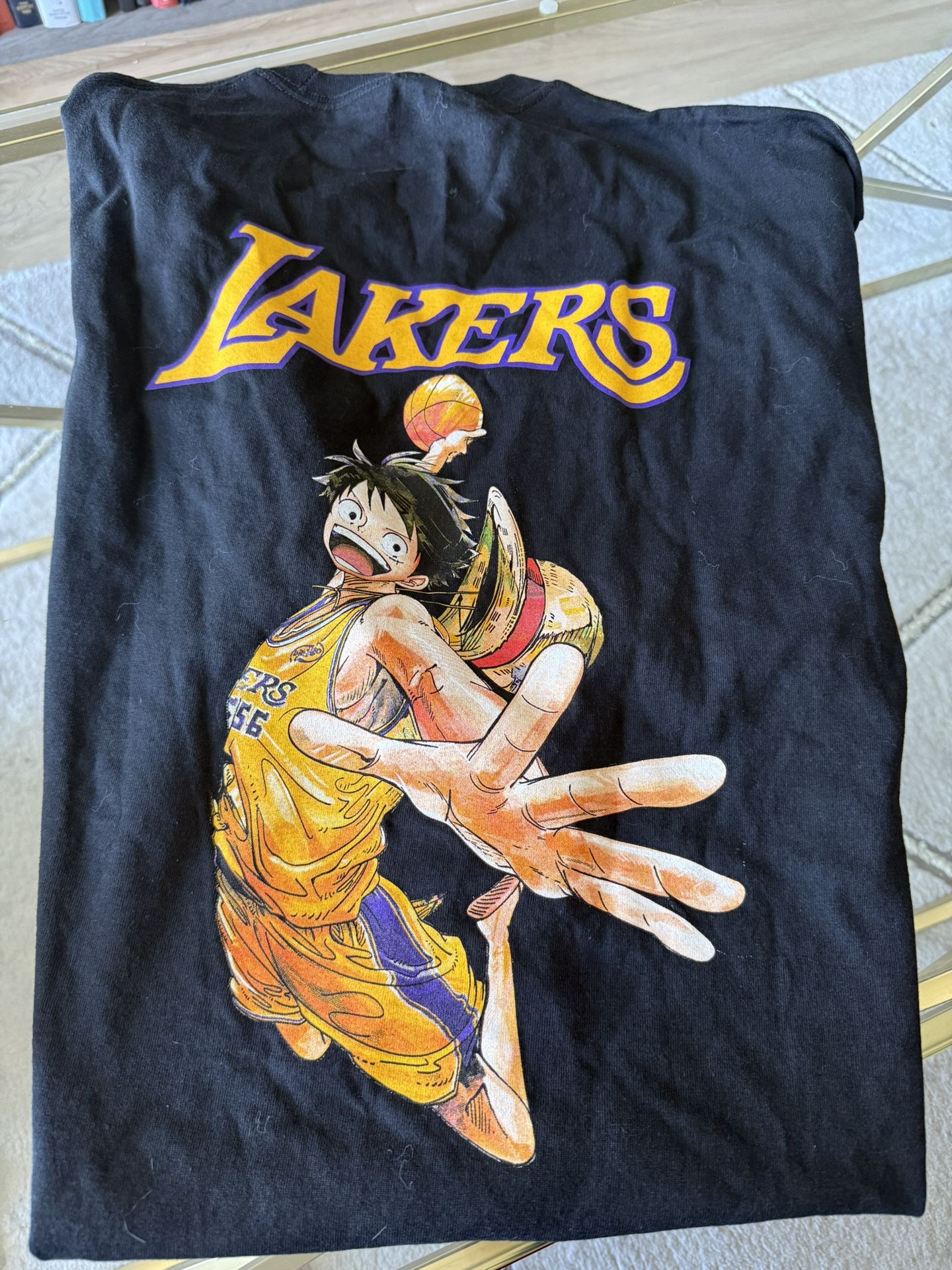 Lakers Anime One Piece Collab Shirt, Poster And Stance Socks