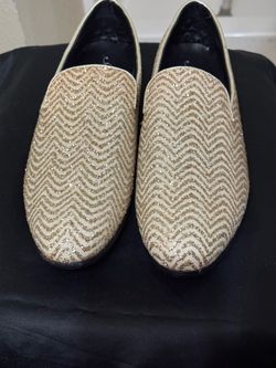 Title: 24K Magic For Your Feet – Men's Gold Shoes (Size 12)