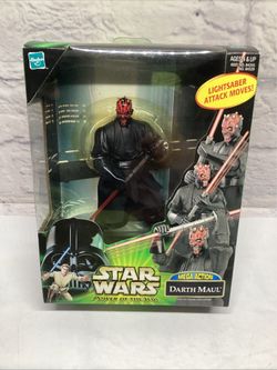 2000 Hasbro Star Wars Power Of The Jedi Mega Action Darth Maul 6” Action Figure