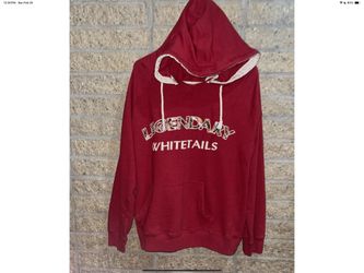 Legendary Whitetails Red Large Men's Hoodie