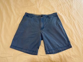 IZOD Saltwater Men’s Blue Cotton Chino Shorts – Size 34