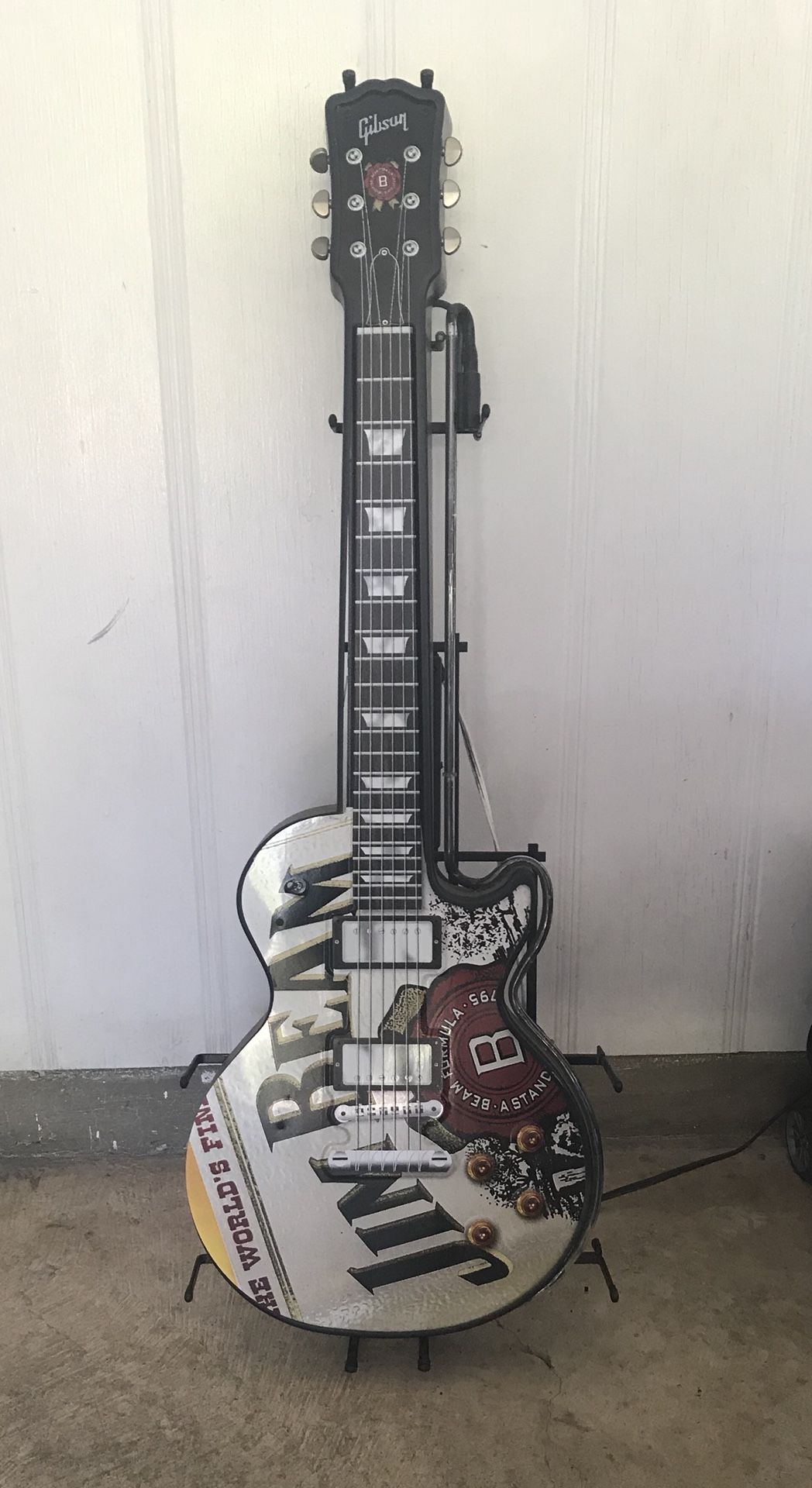 Very Rare- Jim Beam, Guitar Shaped Neon