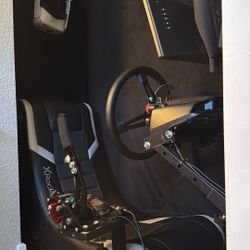 Full racing sim with monitor 