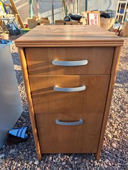 Wood File Cabinet
