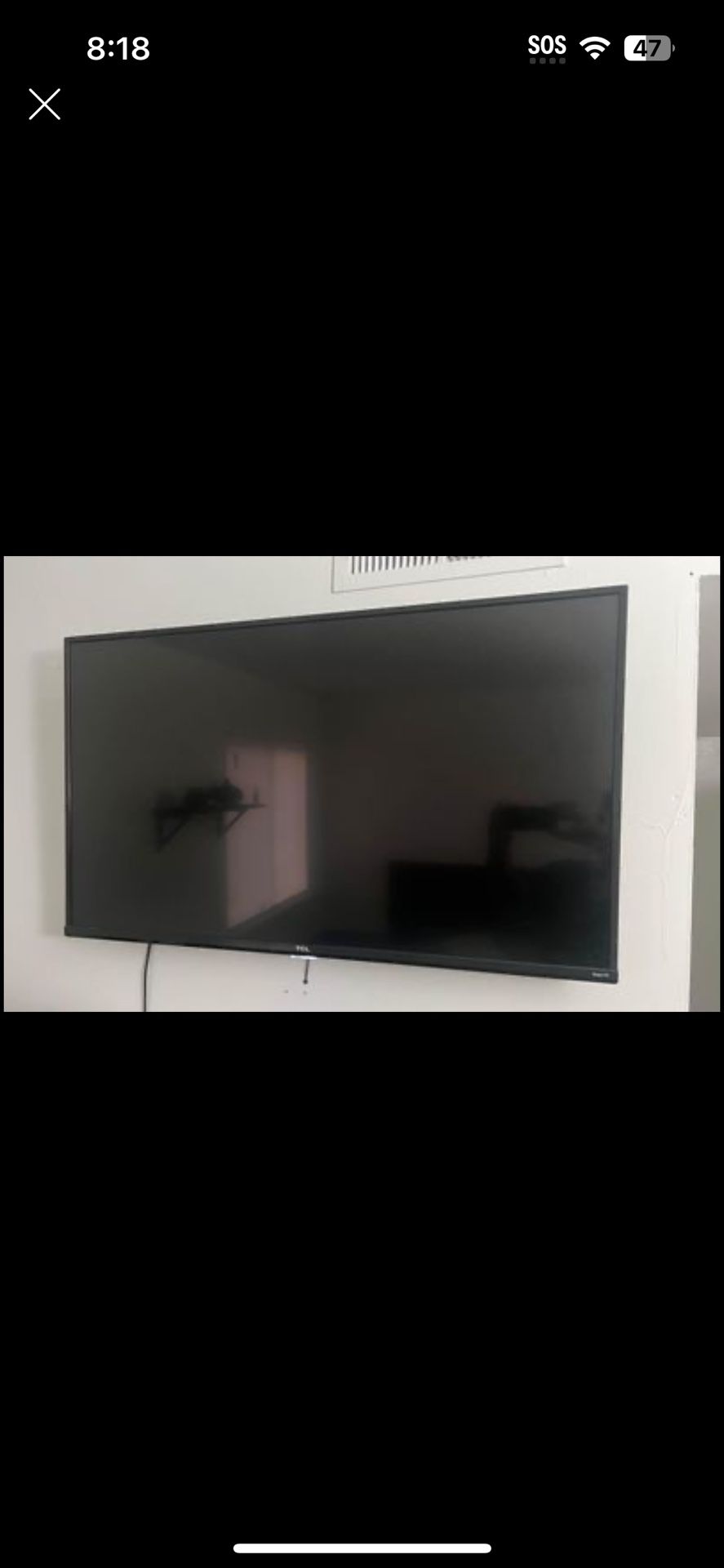 43” TCL 4k Roku TV