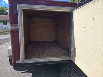 Small enclosed trailer