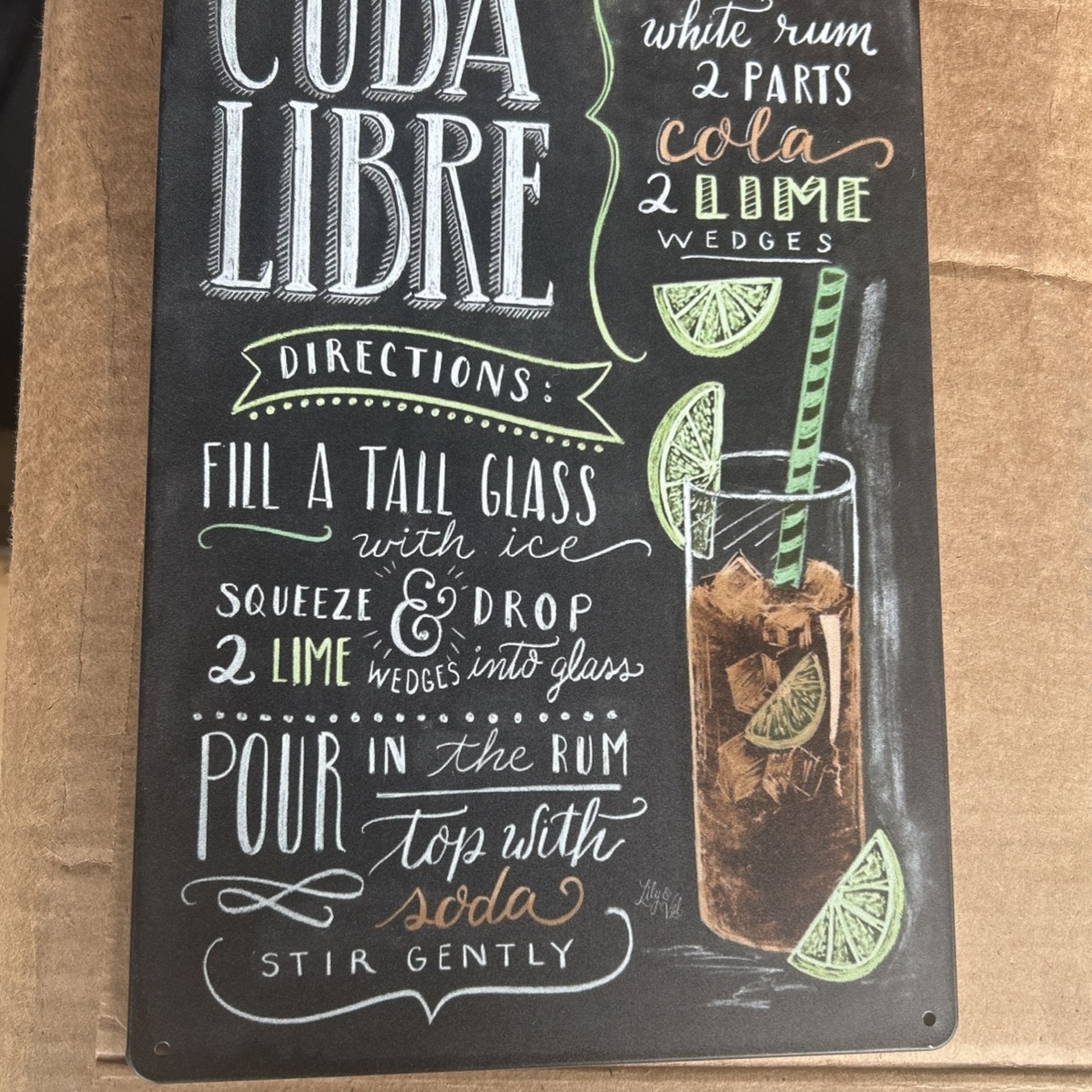 Cuba Libre Bar Sign 
