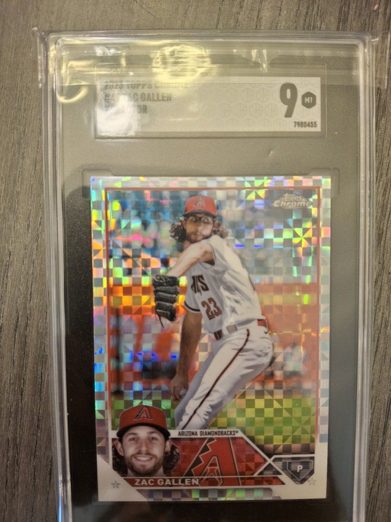 2023 Topps Chrome XFractor - Zac Gallen SGC 9