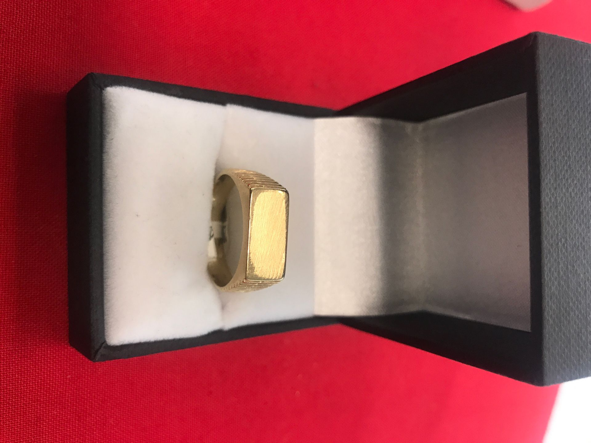 14k gold id plate ring 2910-139814427A-01