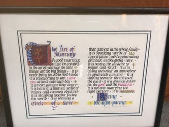 Original Calligraphy: The Art Of. Marriage