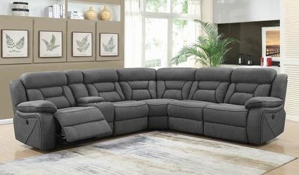 POWER SECTIONAL SOFA--GREY