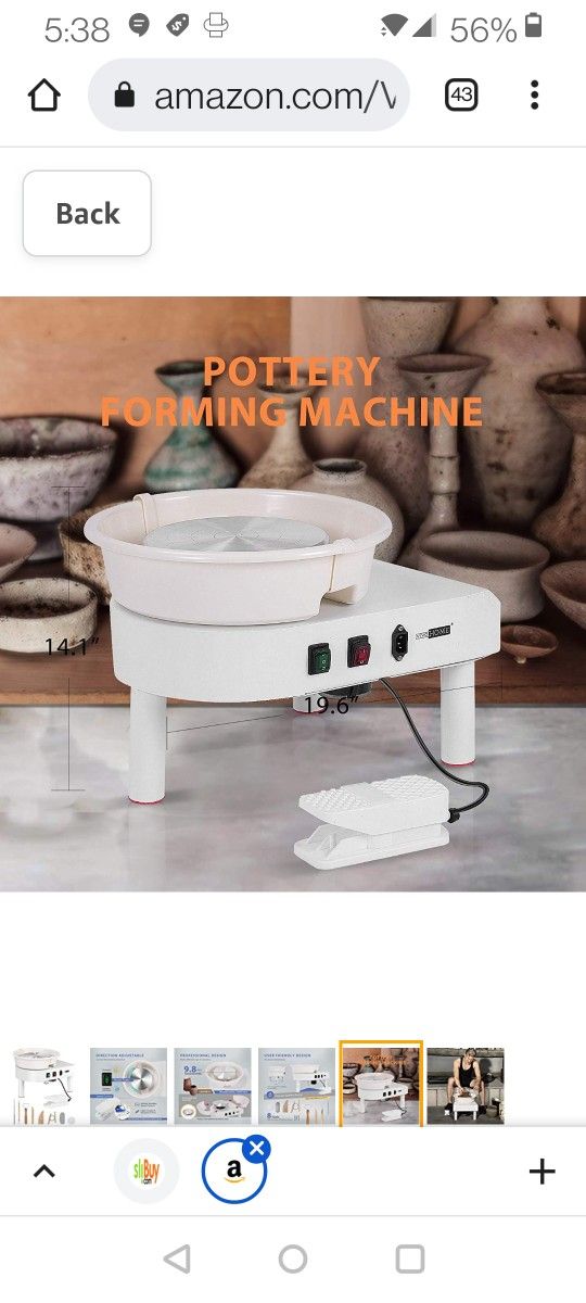 VIVOHOME Pottery WhePottery Forming Machine

