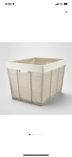 Twisted Rope Laundry Basket Gray - Brightroomâ„¢