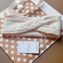 Hair band for toddlers girl, pure merino wool, baby headband gift, baby girl gift, ribbed knit headband, stretchy headband, baby shower gift