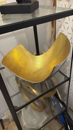 Big 2 Tone Gold/Silver Decorative Bowl