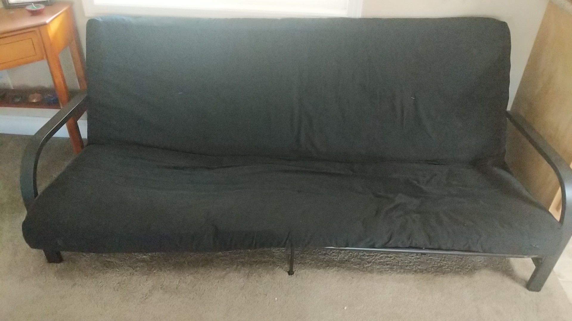 Black sofa/bed futon