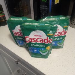 CASCADE DISHWASHER PODS 21 COUNT
