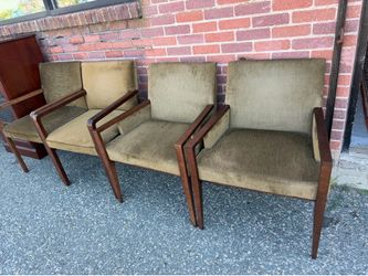 Set of four mid century modern chairs.