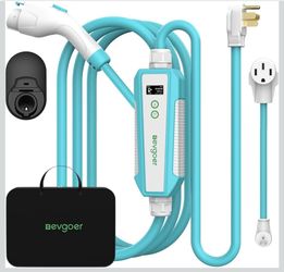 Level 2 EV Charger, 40A 240V Portable EV Home Charging Station, Schedule Time 8-40A Adjustable Current Electric Vehicle Charger Compatible with All J1