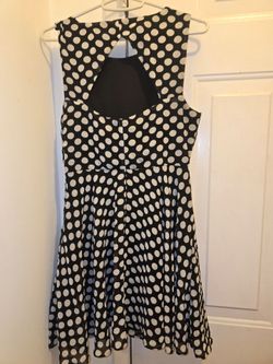 Black & White Polka Dot Skater Dress