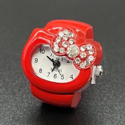 New Hello Kitty Red Watch Ring!!!