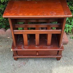 Side Table Magazine Rack 21x11x24 Inch $5