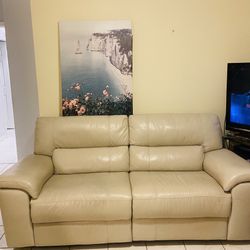 Sofa, Electric Recliner78” Leather 100%