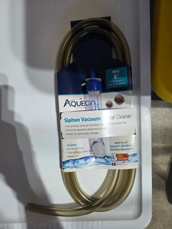 Aquarium siphon vacuum gravel cleaner