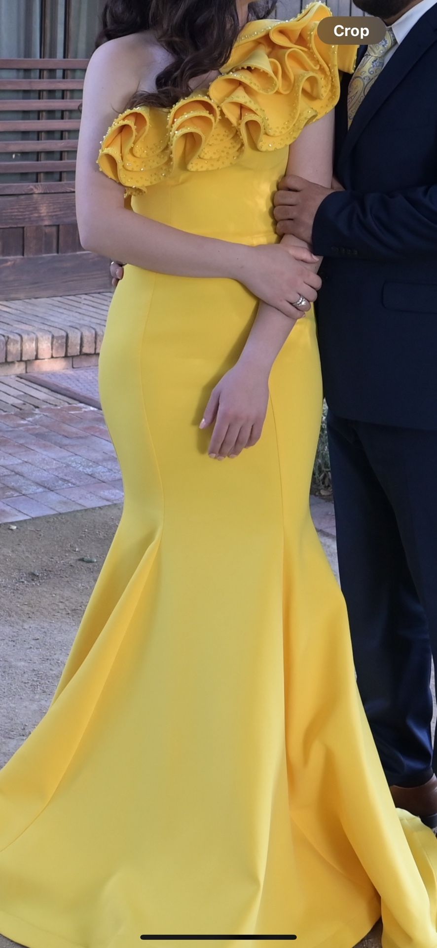 YellowLong Mermaid Dress
