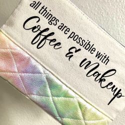 Makeup bag + Laneige lip mask ☕️👄