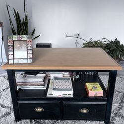 ☕ Artisan Solid Wood Coffee Table – $60 (deal Available If Bought With rug) (Navy Yard, DC)