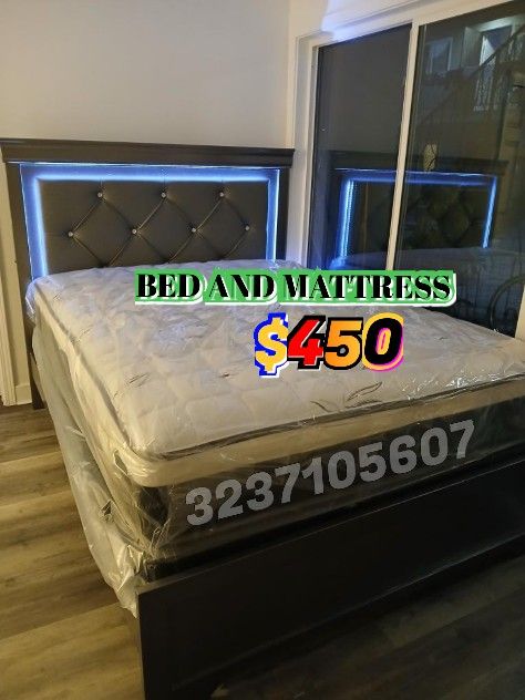 Queen Size Bed And Mattress