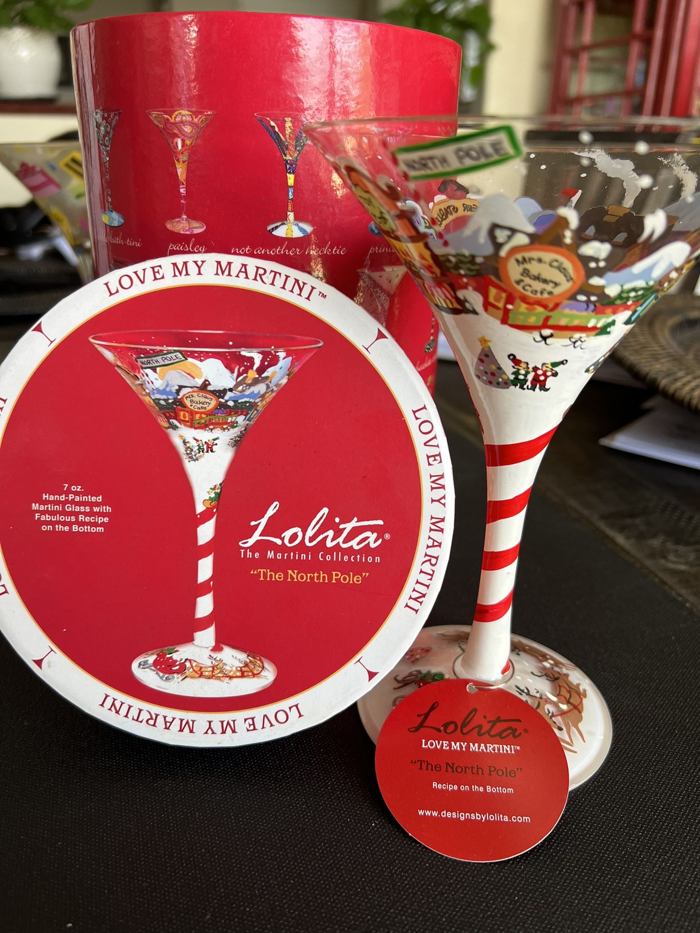 Lolita ~ Christmas Martini Glass