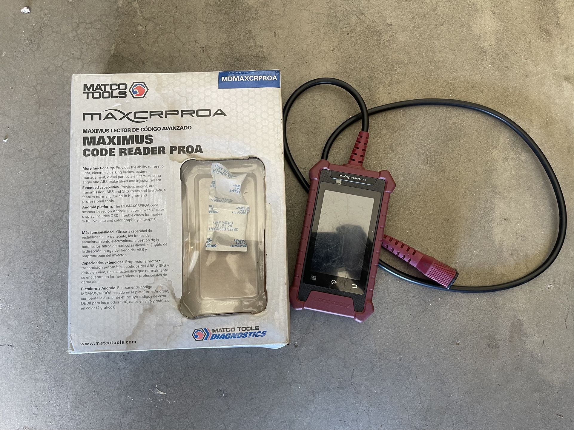 MATCO MDMAXCRPROA MAXIMUS CODE READER PRO (25379-2)