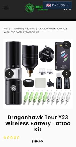 Dragonhawk Wireless Tattoo Kit