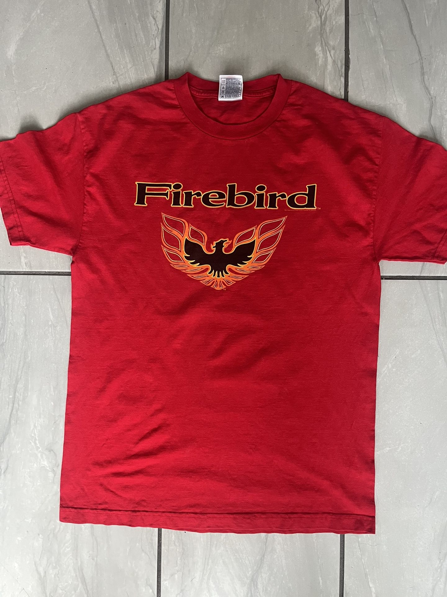 Vintage Firebird Shirt Mens Pontiac Color Red Size Large